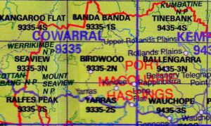 Birdwood 9335-2-N NSW Topographic Map