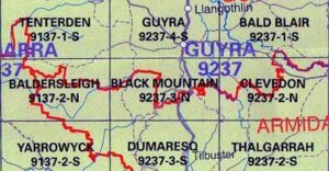 Black Mountain 9237-3-N NSW Topographic Map