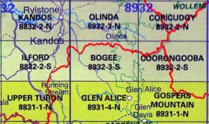 Bogee 8932-3-S NSW Topographic Map