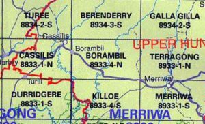 Borambil 8933-4-N NSW Topographic Map