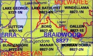 Boro 8827-4-S NSW Topographic Map