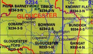 Bowman 9234-2-S NSW Topographic Map - Printed