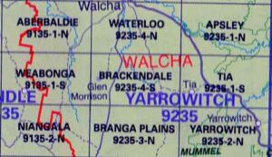 Brackendale 9235-4-S NSW Topographic Map - Printed