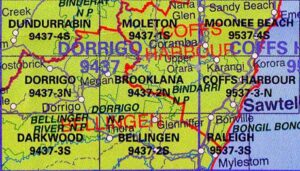 Brooklana 9437-2-N NSW Topographic Map