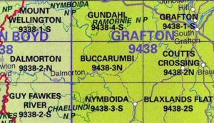 Buccarumbi 9438-3N NSW Topographic Map