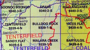 Bulldog Rock 9339-1-N NSW Topographic Map