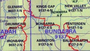 Bundarra 9137-4-S NSW Topographic Map - Printed