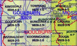 Bungonia 8828-2-N NSW Topographic Map - Printed