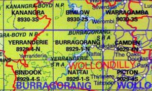 Burragorang 8929-1-N NSW Topographic Map - Printed