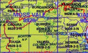 Burrier 8928-2-N NSW Topographic Printed Map