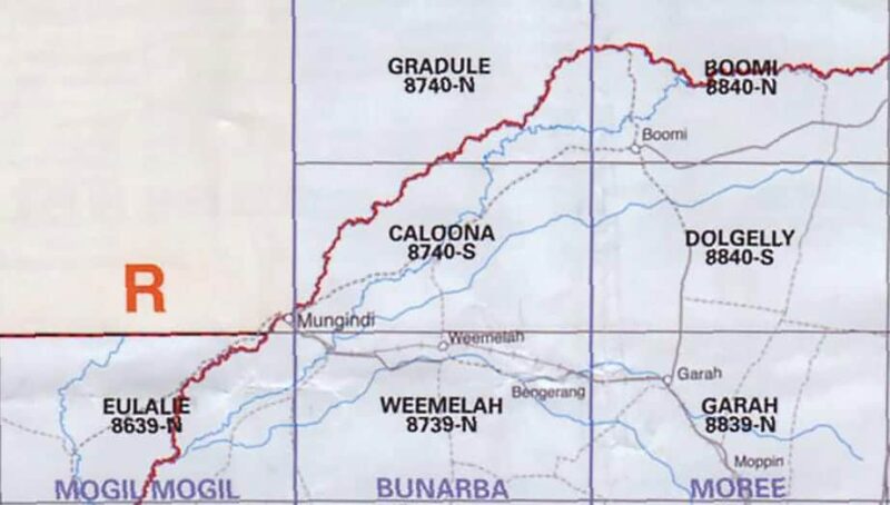 Caloona 8740-S NSW Topographic Map