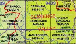 Camelback 9439-3S NSW 1:25k LPI Topographic Map
