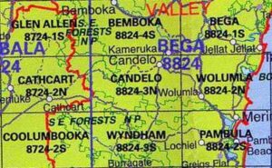 Candelo 8824-3-N NSW Topographic Printed Map