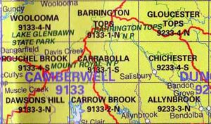 Carrabolla 9133-1-S NSW Topographic Map - Printed