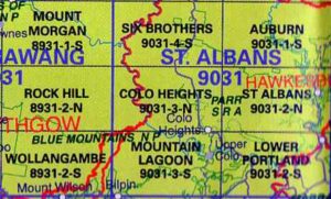 Colo Heights 9031-3-N NSW 1:25,000 Topographic Map