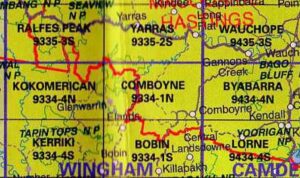 Comboyne 9334-1-N NSW Topographic Map