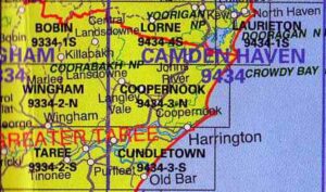 Coopernook 9434-3N NSW Topographic Map Printed