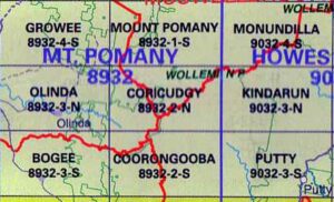 Coricudgy 8932-2-N NSW Topographic Printed Map