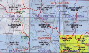 Cumnock 8632-S NSW Topographic Printed Map - Printed