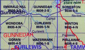 Curlewis 8935-1-N NSW Topographic Map