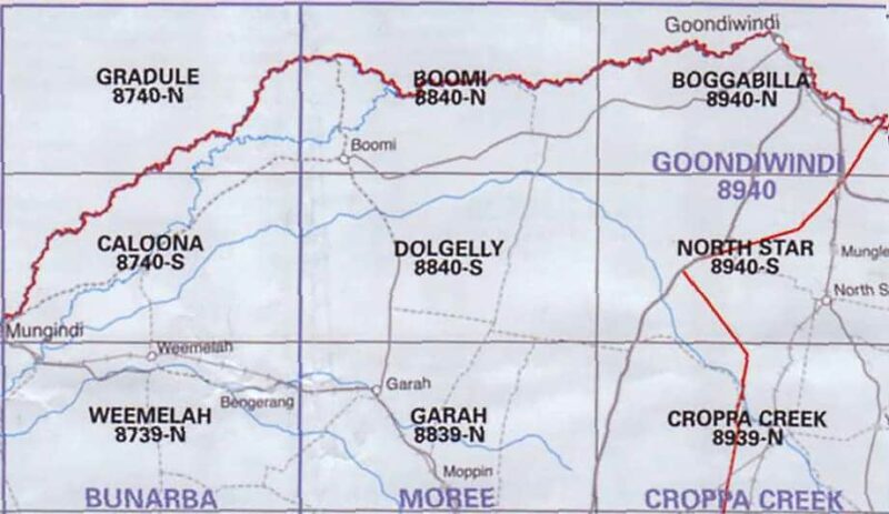 Dolgelly 8840-S NSW Topographic Map