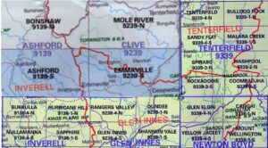 Emmaville 9239-S NSW Topographic Map