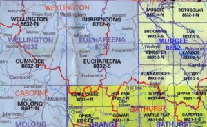 Euchareena 8732-S NSW Topographic Map - Printed