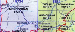 Girragulang 8834-3-S NSW Topographic Map