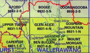 Glen Alice 8931-4-N NSW Topographic Map - Printed