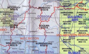 Goolma 8733-S NSW Topographic Map - Printed