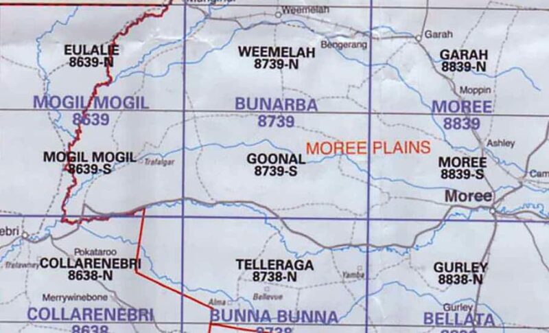 Goonal 8739-S NSW Topographic Map