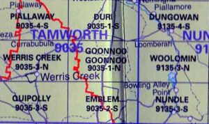 Goonoo Goonoo 9035-2-N NSW Topographic Map