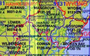 Gosford 9131-2-S NSW Topographic Printed Map - Printed