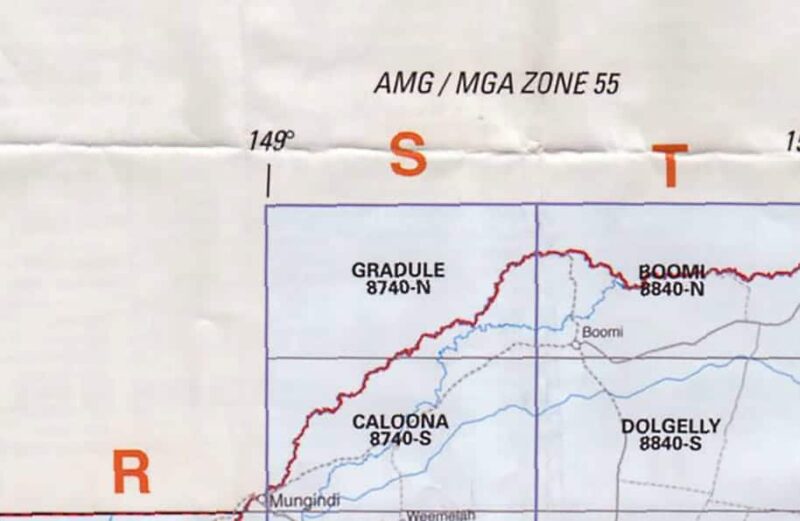 Gradule 8740-N NSW Topographic Map