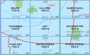 Hay 7828-N  NSW Topographic Map