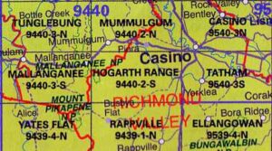 Hogarth Range 9440-2-S NSW Topographic Map - Printed