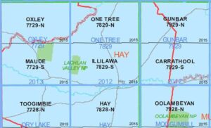 Illilawa 7829-S  NSW Topographic Map