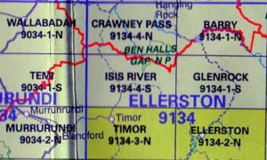 Isis River 9134-4-S NSW Topographic Map