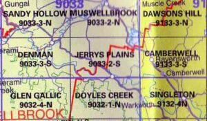 Doyles Creek 9032-1-N NSW Topographic Map