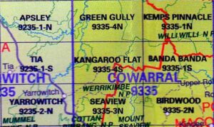 Kangaroo Flat 9335-4-S NSW Topographic Printed Map - Printed
