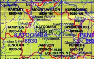 Katoomba 8930-1-S NSW Topographic Map Printed