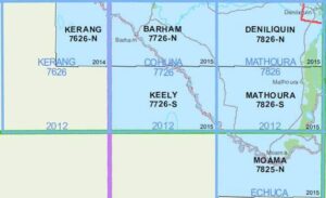 Keely 7726-S  NSW Topographic Map
