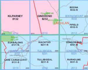 Kiacatoo 8231-N NSW Topographic Map