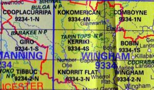 Kerriki 9334-4-S NSW Topographic Map Printed
