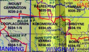 Kokomerican 9334-4-N NSW Topographic Printed Map - Printed