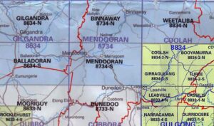 Mendooran 8734-S NSW Topographic Map