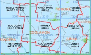 Mimosa 8328-N NSW Topographic Map