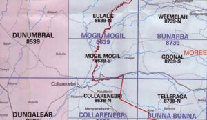 Mogil Mogil 8639-S NSW Topographic Map