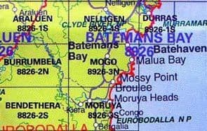 Mogo 8926-3-N NSW Topographic Map - Printed