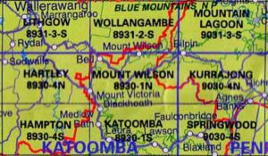 Mount Wilson 8930-1N NSW Topographic Map Printed